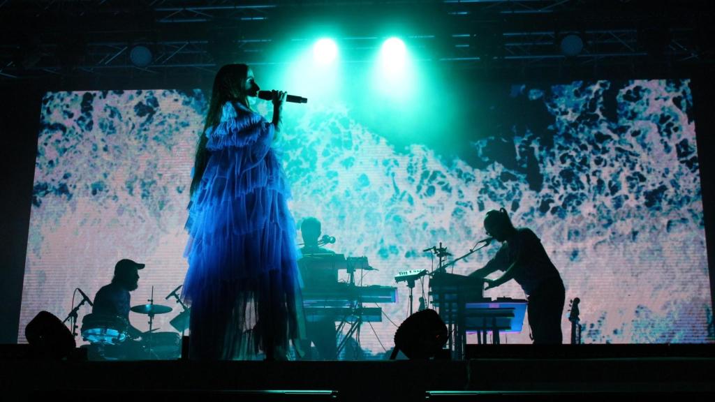 Inicio del concierto de Zahara en las Fiestas de María Pita 2025 de A Coruña.
