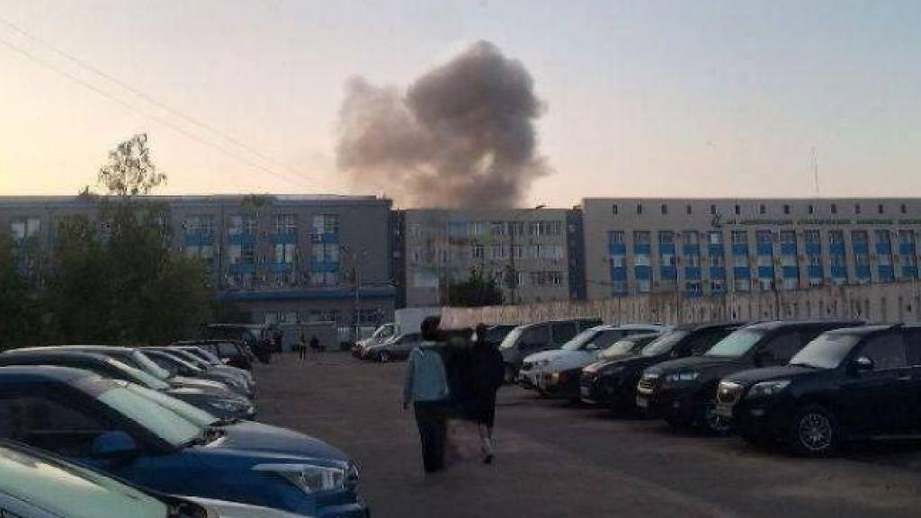 Uno de los complejos industriales atacados por Ucrania en la región de Tula.