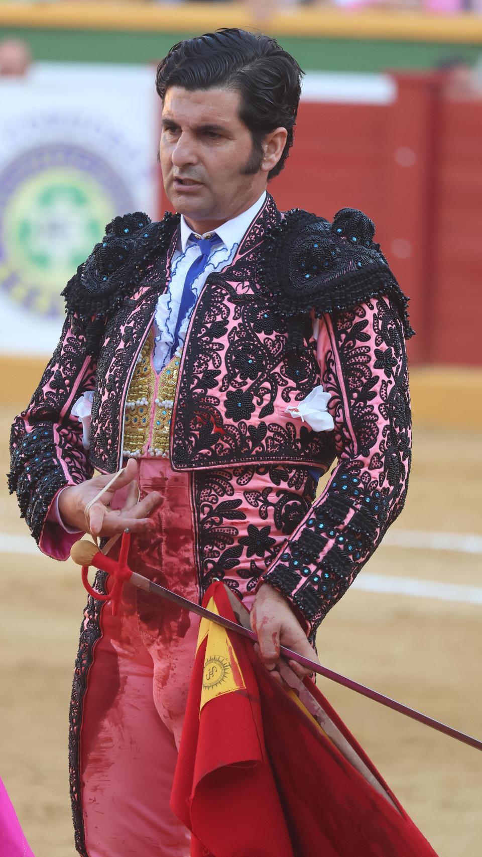 El diestro, durante una faena.