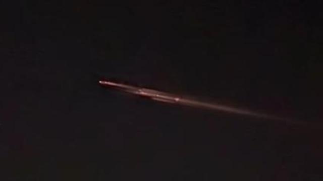 Fragmento del cohete chino Jielong-3 avistado en Albacete.