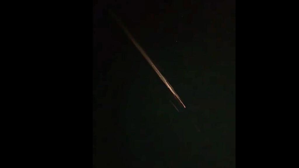 Restos del cohete Jielong-3 que atravesaron el cielo español.