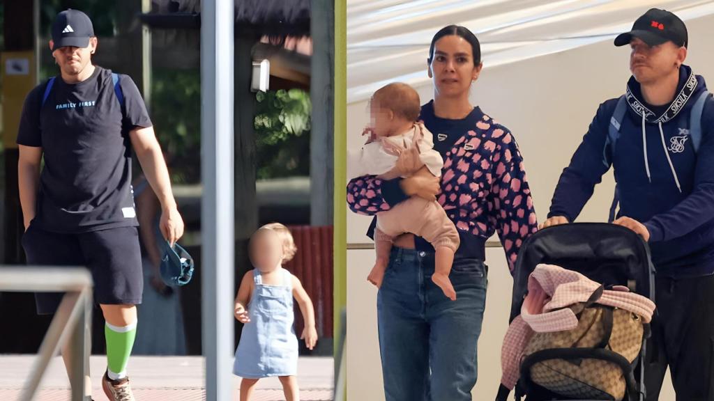 Dabiz Muñoz junto a su hija Laia y Cristina Pedroche.