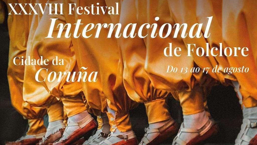 Cartel de la edición 2025 del Festival Internacional de Folclore en A Coruña