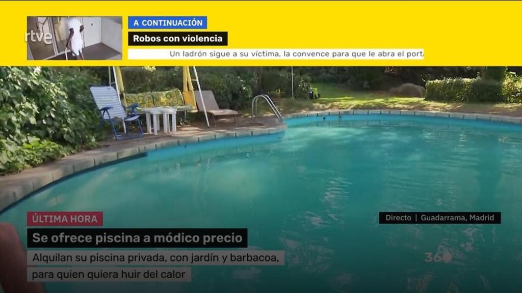 Piscina en alquiler.