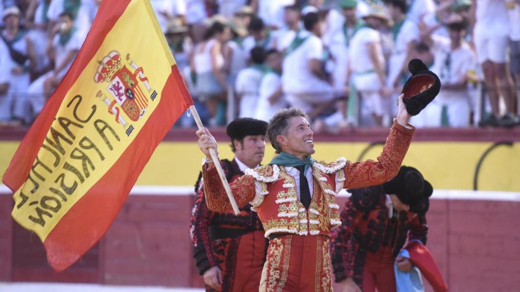 El diestro Manuel Escribano, en el festejo taurino de la feria de San Lorenzo