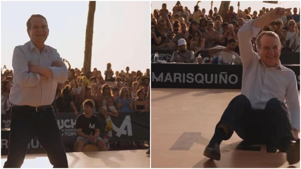 Abel Caballero lo vuelve a hacer: se hace viral bailando break dance en O Marisquiño