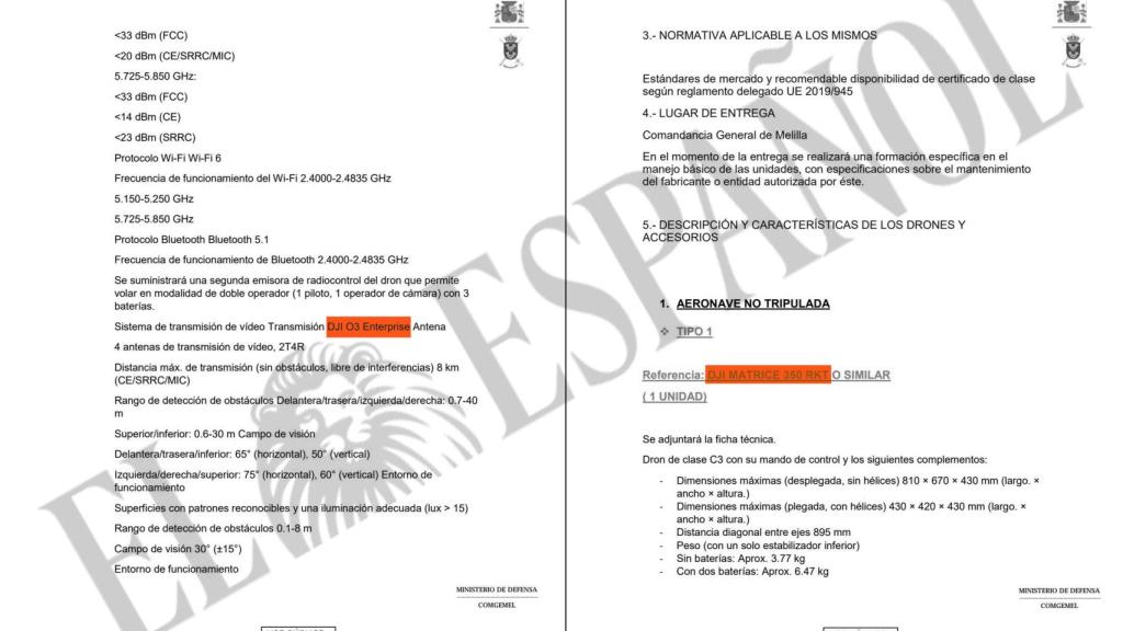 Referencia a drones y sistemas DJI en la documentación