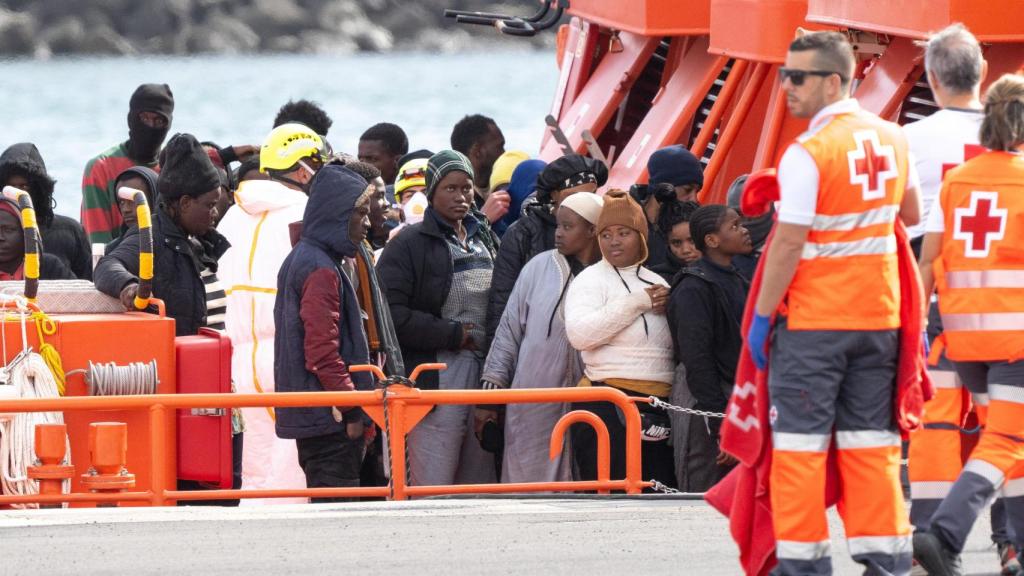 Imagen de la llegada de migrantes a Canarias.