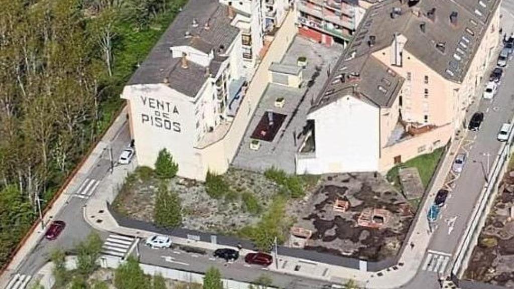 La parcela donde se ubicarán las viviendas.