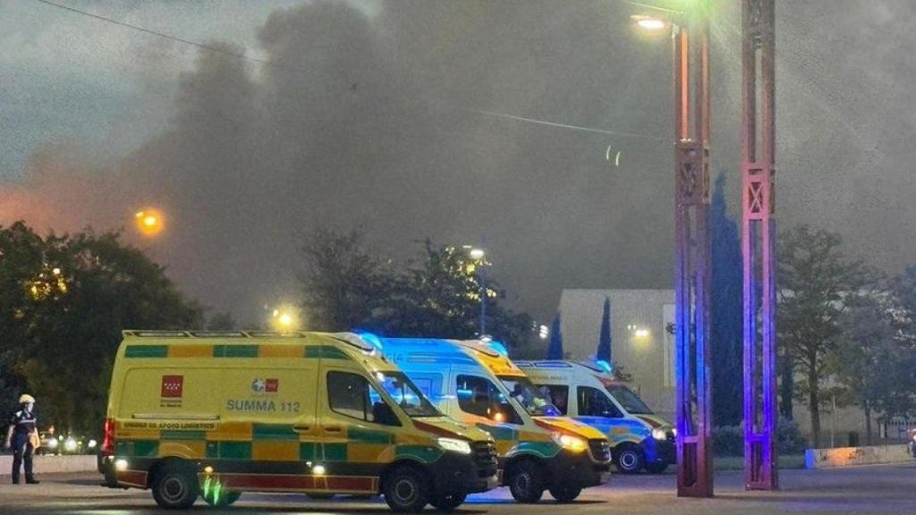 La humareda del fuego en Tres Cantos ha sido enorme desde el principio.