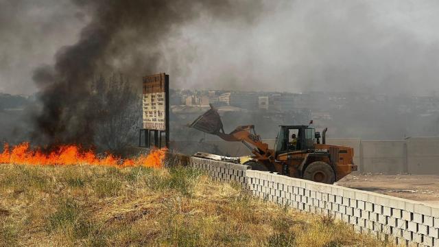Incendio en Carbajosa (Salamanca)