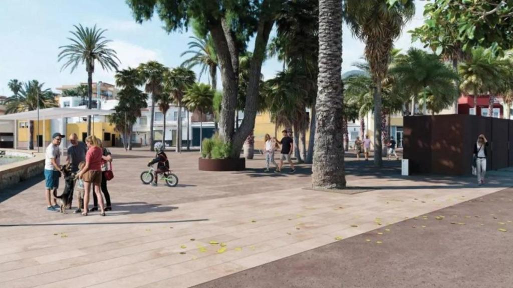 infografia del paseo maritimo de pedregalejo