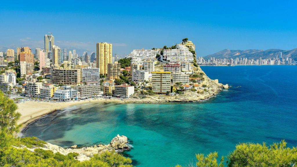 Vista general del litoral de Benidorm.
