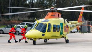 Imagen de archivo de un helicóptero del equipo de emergencias del 061