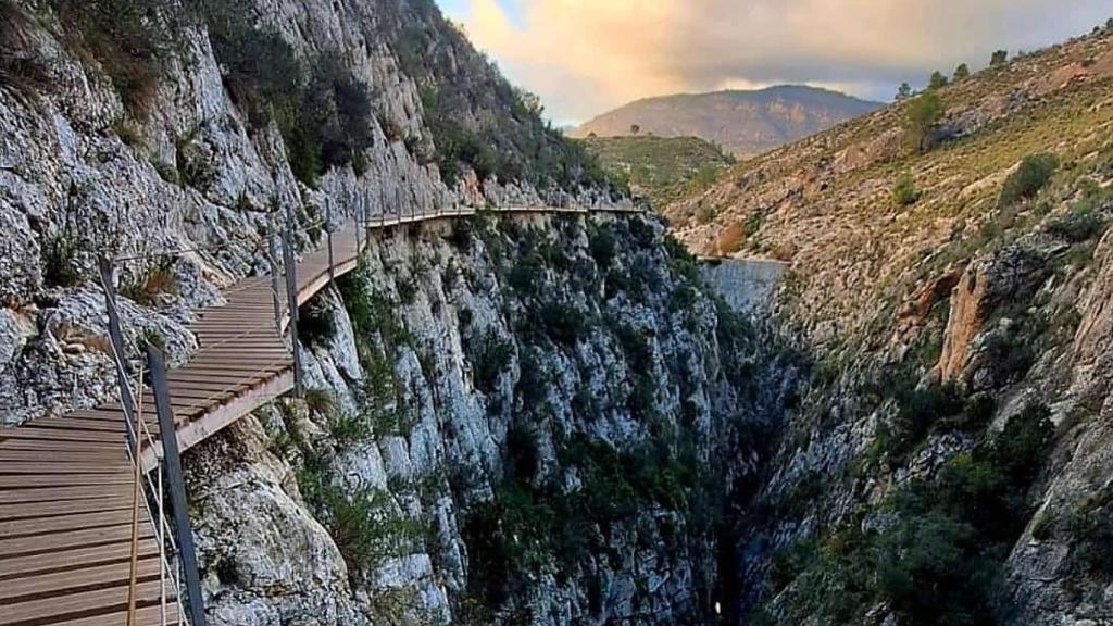 La pasarela de Relleu.