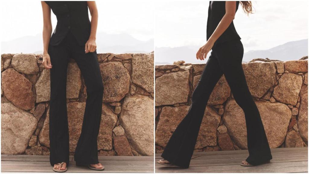 Pantalón flare de Zara. Ref: 3641/384/800