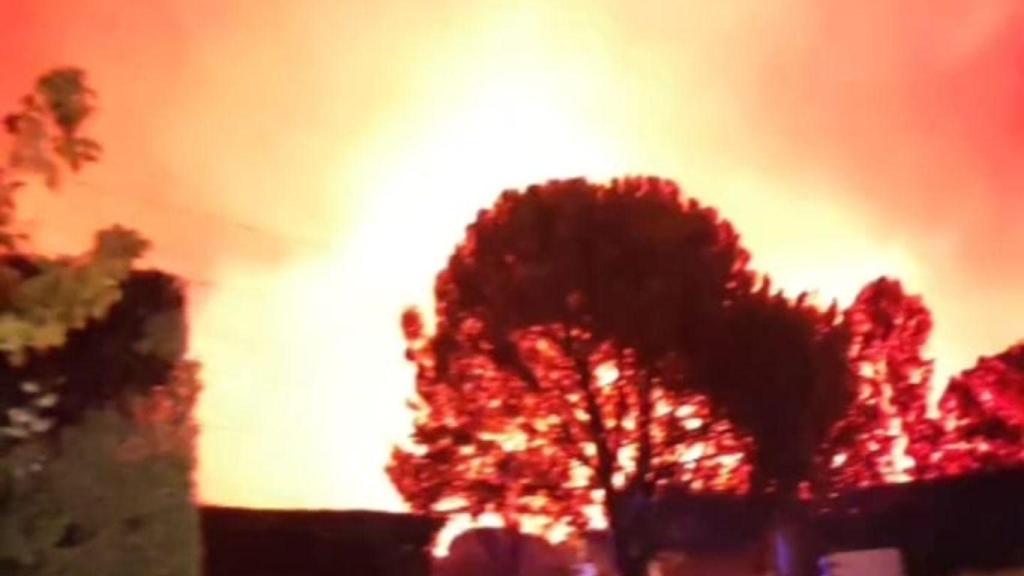 Imágenes del incendio de Tres Cantos.