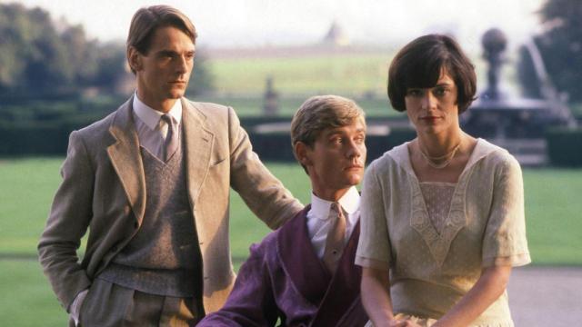 Los tres protagonistas de la versión televisiva de 1981 de 'Retorno a Brideshead'.
