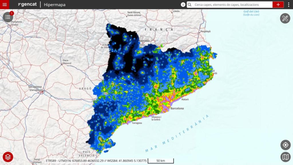 El primer mapa elaborado a partir de un modelo matemático avanzado permitirá diseñar el alumbrado público, futuros desarrollos urbanísticos y políticas de protección de los ecosistemas para preservar la calidad del cielo nocturno.