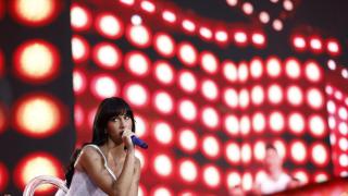 Aitana en su concierto del Estadio Metropolitano de Madrid.