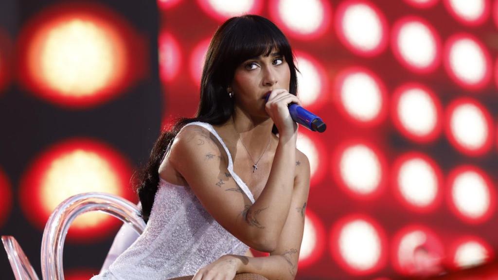 Aitana en uno de sus conciertos en el Estadio Metropolitano de Madrid