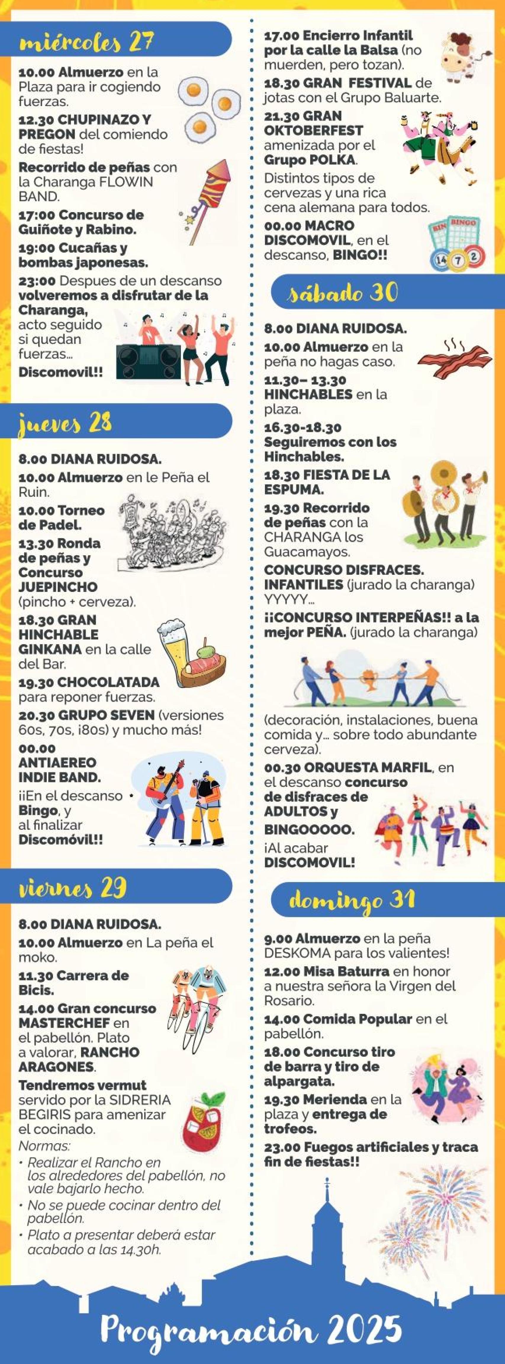 Programa de fiestas 2025