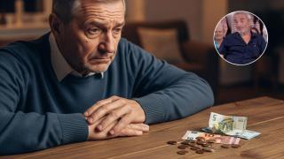 Imagen de un jubilado generado por IA y Martín Dávila.