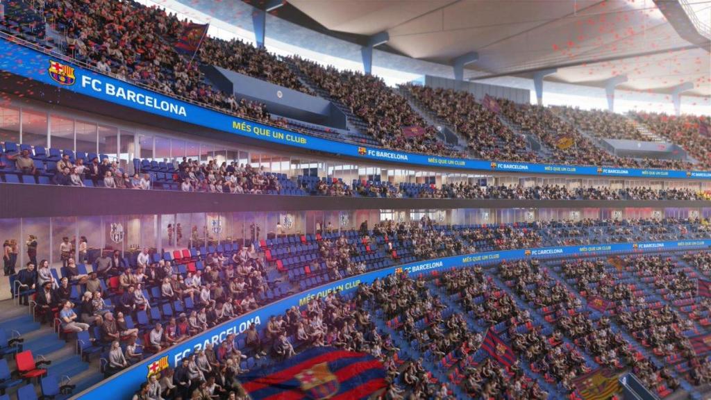 Render del interior del Camp Nou una vez acabado la reforma