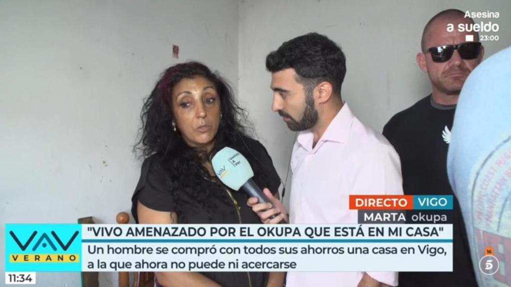 Marta, okupa de la vivienda.