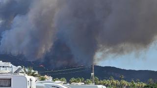 Imágenes del incendio en Tarifa.