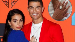 Georgina Rodriguez  y Cristiano Ronaldo se comprometen.