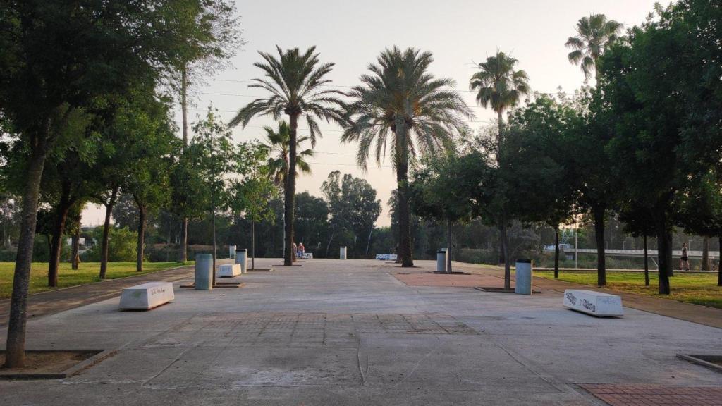Espacio en el que se encontraban las barras de calistenia.