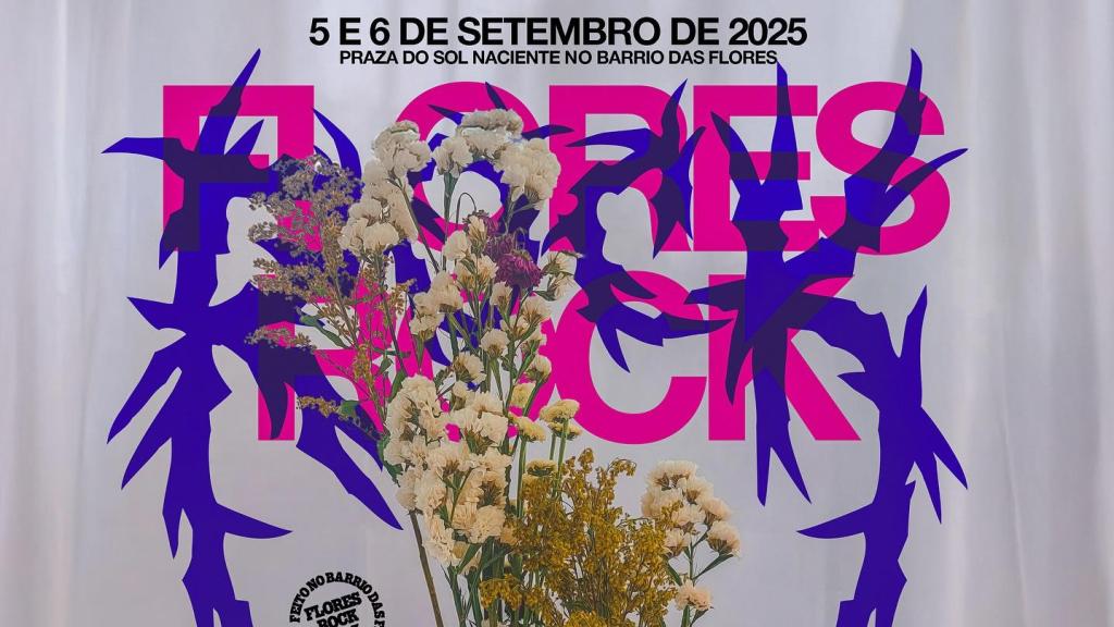 Cartel de la edición 2025 del Flores Rock