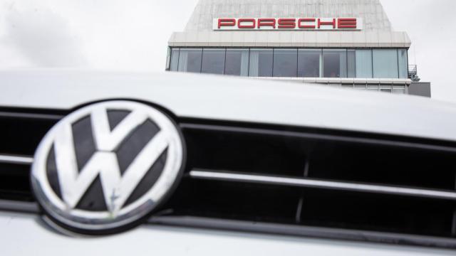 Logos de Porsche y Volkswagen