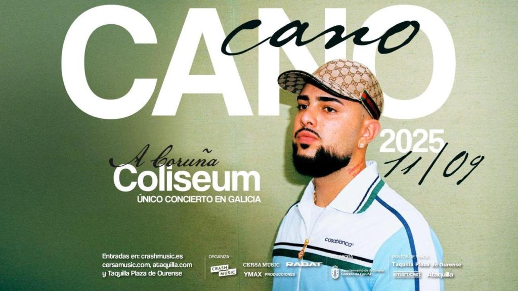 El rapero español CANO actuará en el Coliseum de A Coruña