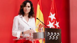 Isabel Díaz Ayuso durante un acto de la Comunidad de Madrid.