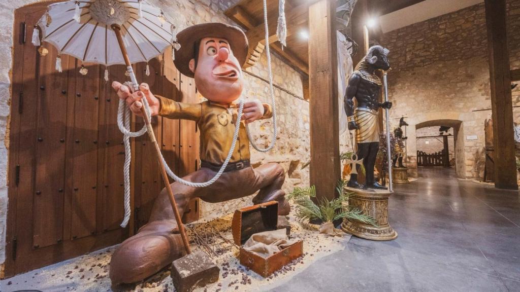 Tadeo Jones en la exposición 'Secretos de Egipto en el Alcázar' de Medina de Pomar