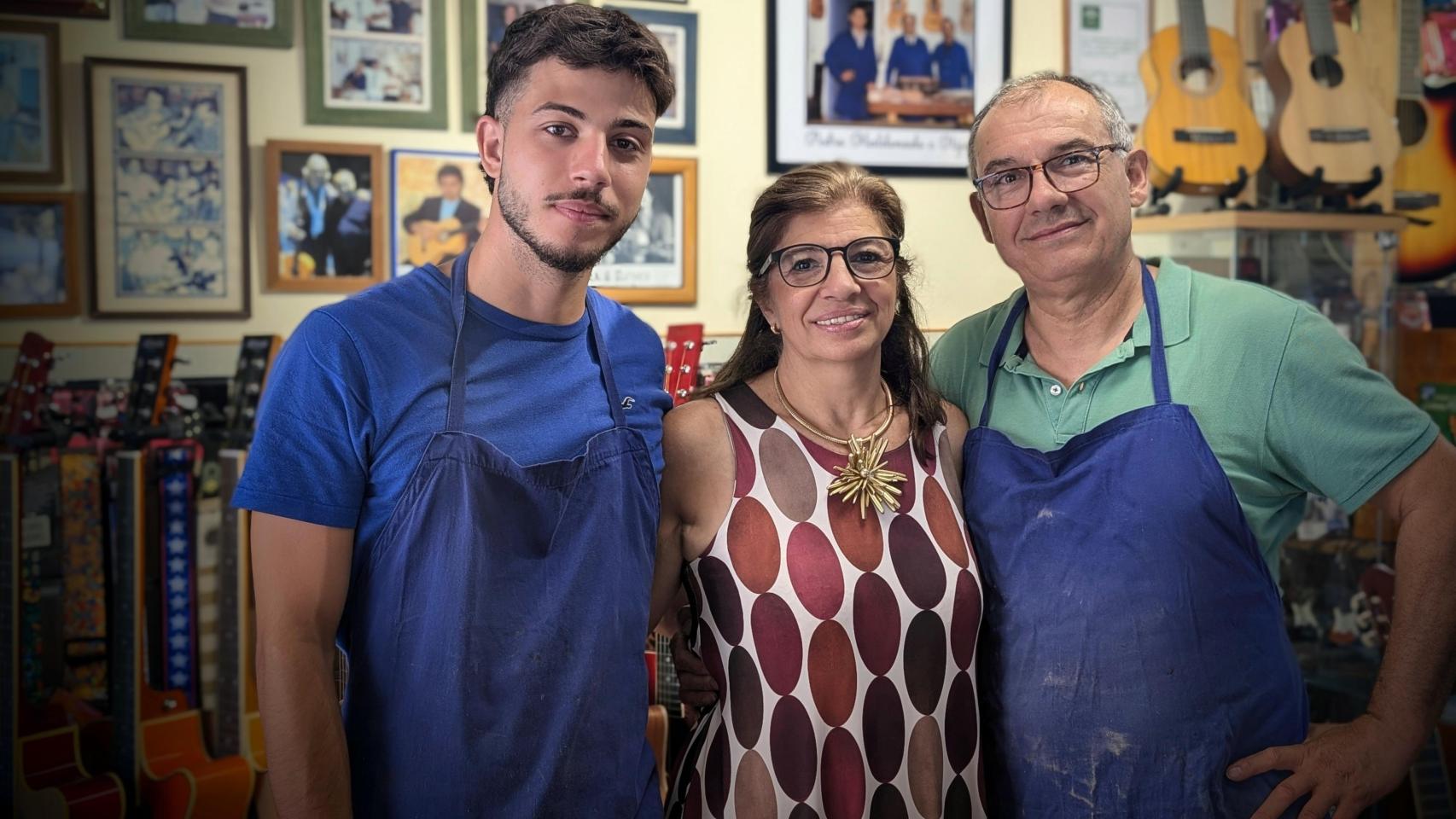 Una imagen de la familia al completo.