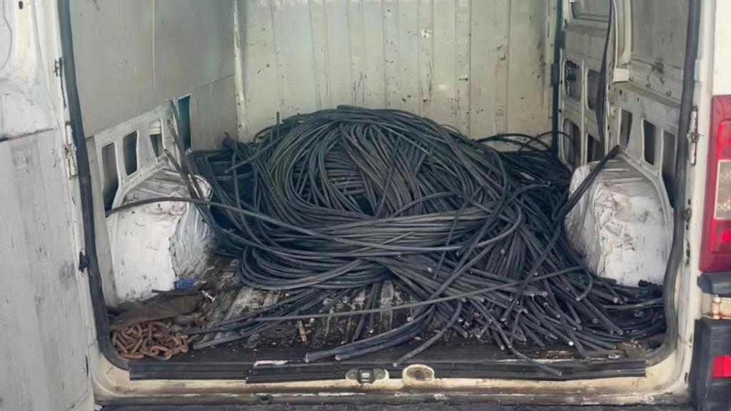 Imagen del material robado.