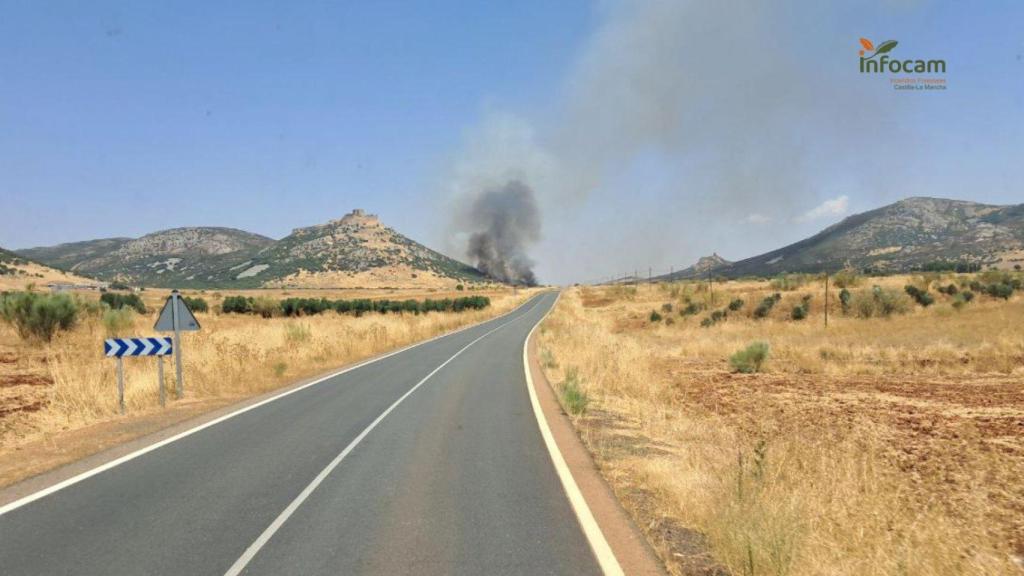 Incendio en Ciudad Real. Foto: Plan Infocam.