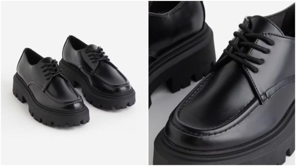 Zapatos Derby con suela gruesa de H&M. Ref_ 1186151001