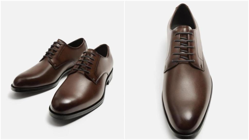 Zapato Derby de hombre de Zara. Ref: 2401/520/700