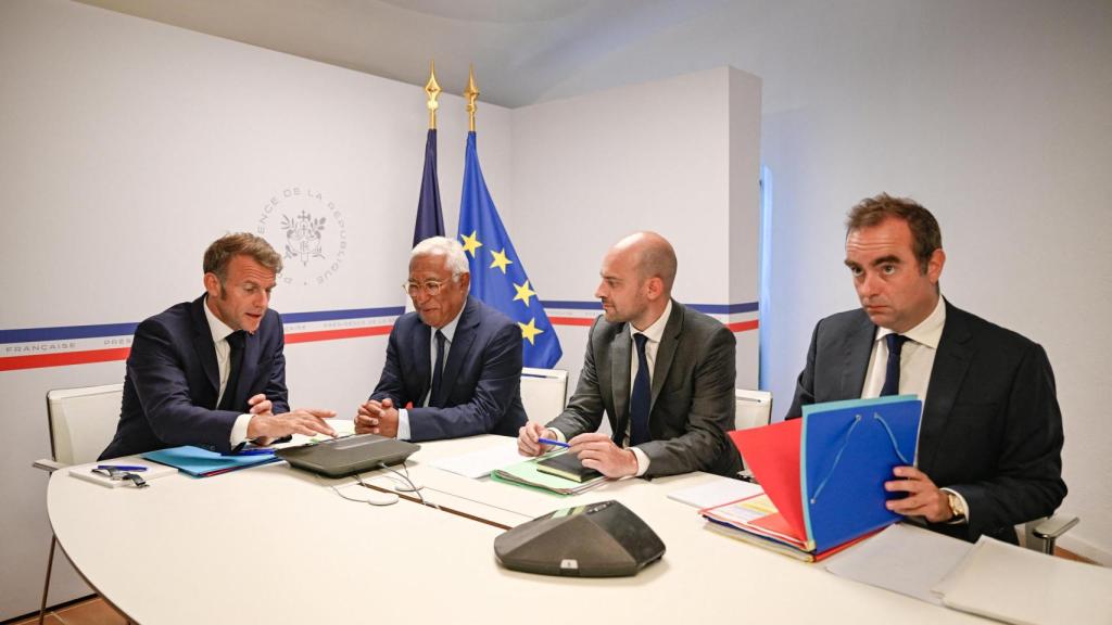 Fotografía de la reunión previa de los líderes europeos.