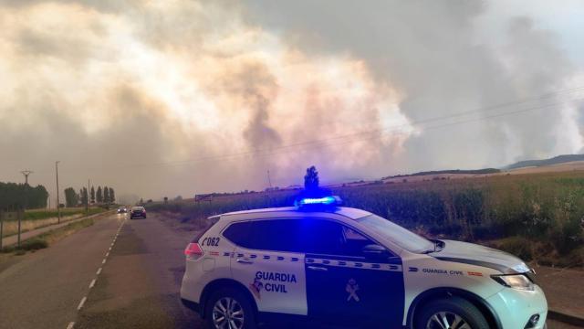 La Guardia Civil en el incendio forestal de Filiel