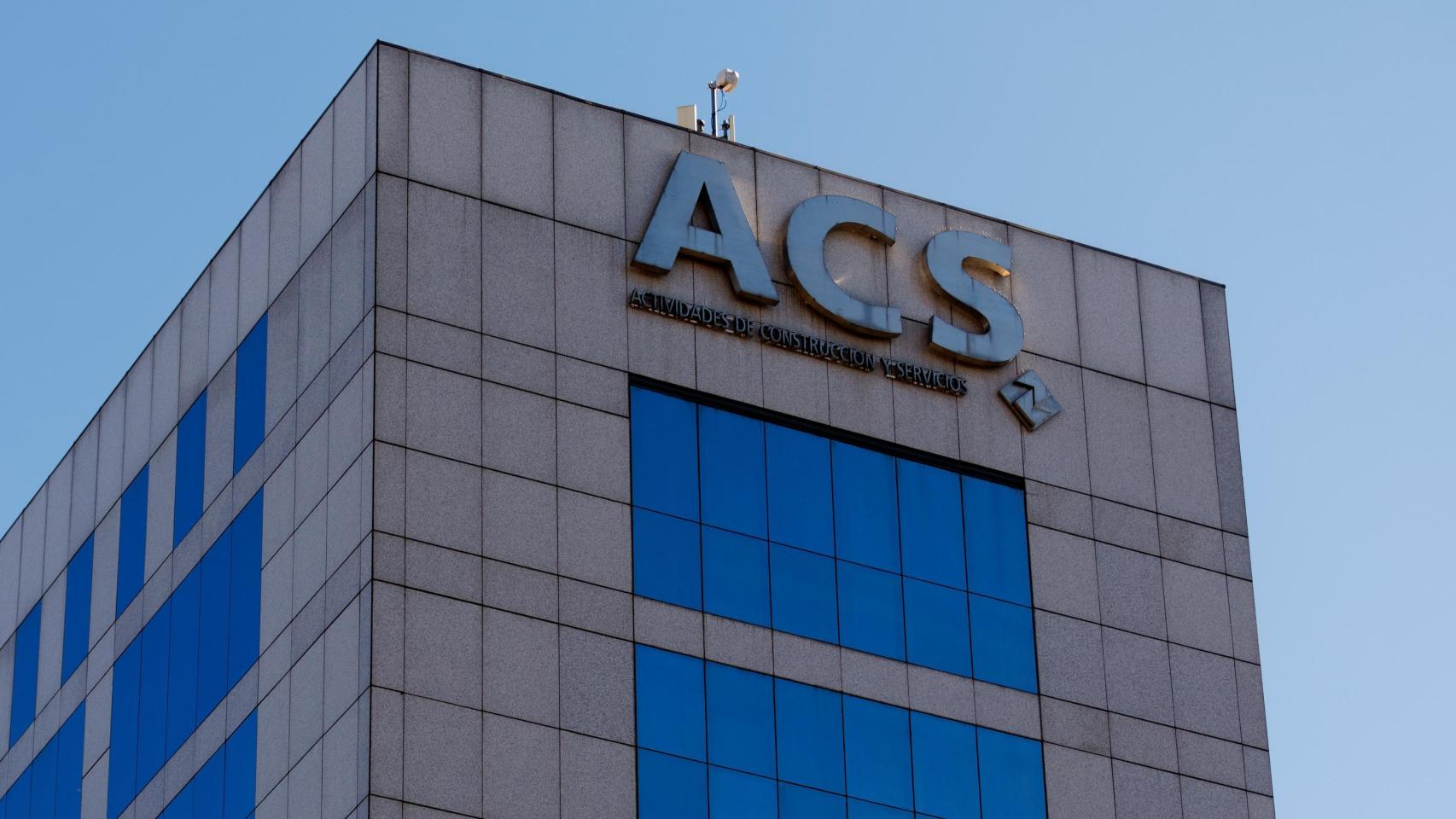 Fachada de la sede de ACS.