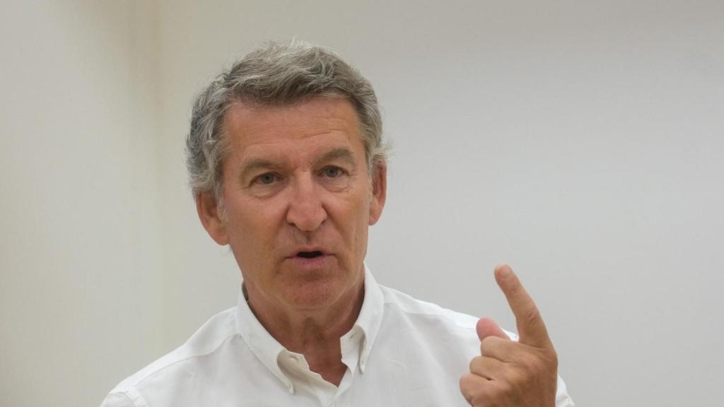 El líder del PP, Alberto Núñez Feijóo, durante una entrevista concedida a Europa Press.