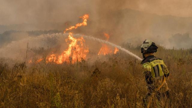 Un incendio forestal. EFE