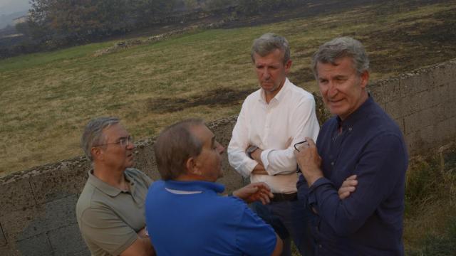 Feijóo y Rueda, en Chandrexa.