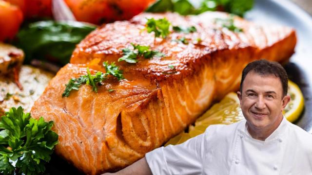 Martín Berasategui en un montaje de El Español