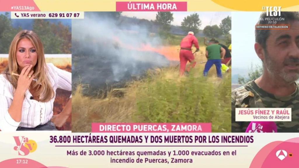 Cobertura del incendio de Zamora.